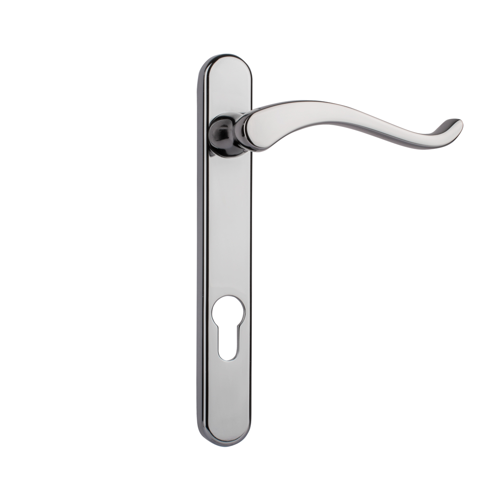 Timber Series Windsor Swan Door Handle (Left Hand) - Polished Chrome - (Sold in Pairs)